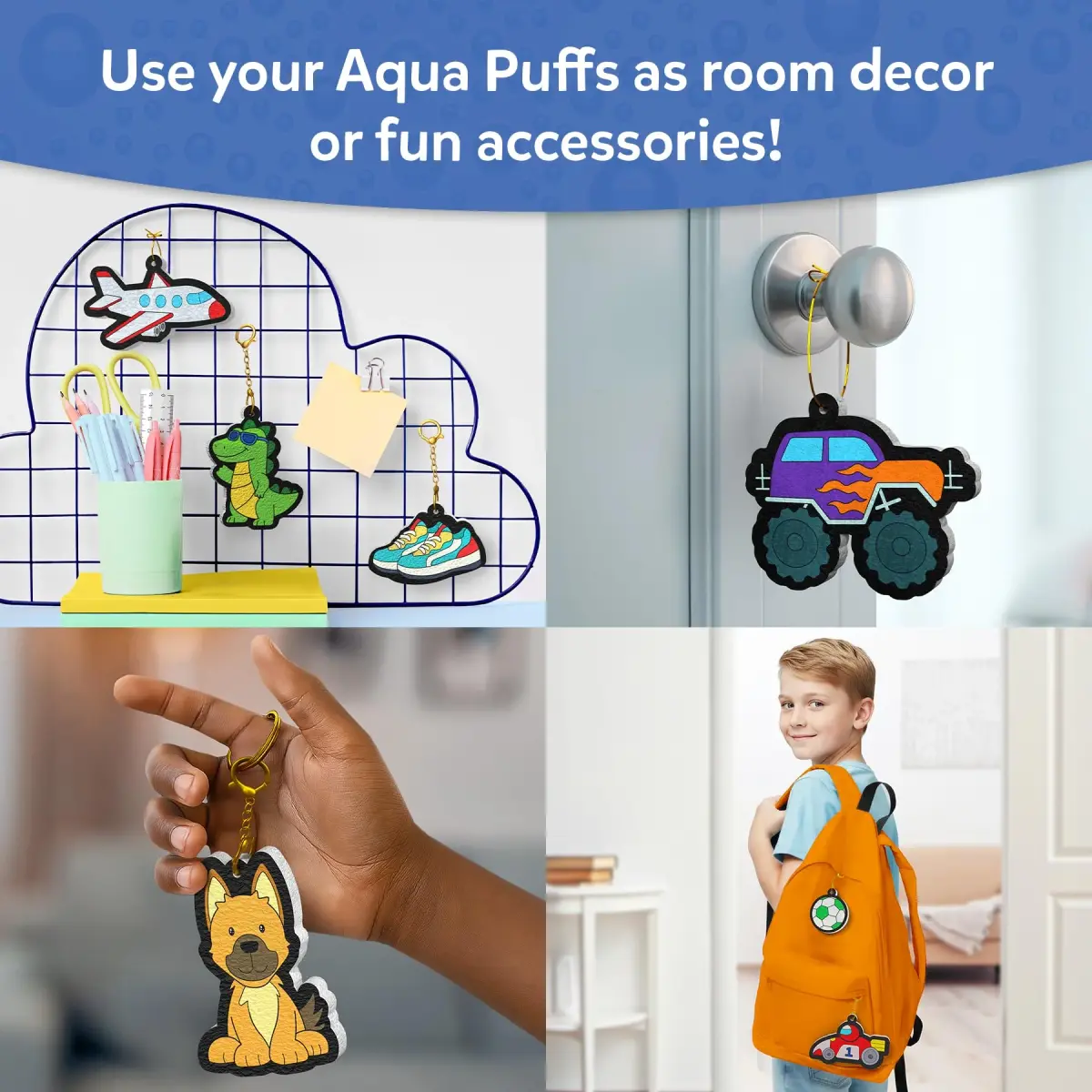 Skillmatics Aqua Puffs Just Boy Things Art & Craft Kit | Mess-Free 3D Puffy Creations for Ages 4-10 - view 6