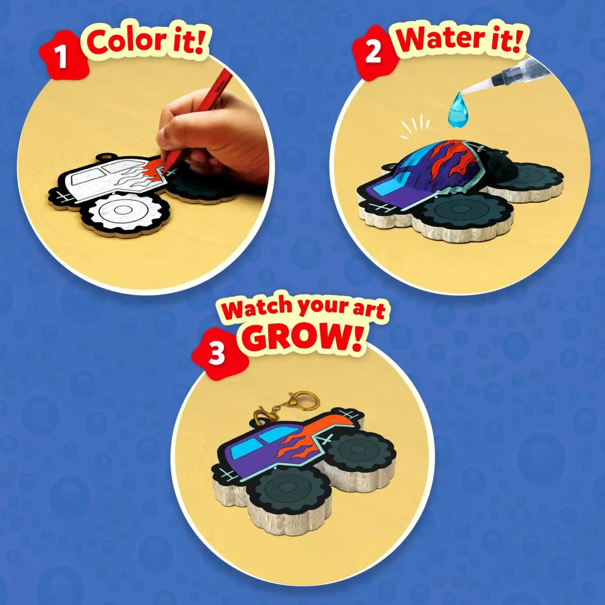 Skillmatics Aqua Puffs Just Boy Things Art & Craft Kit | Mess-Free 3D Puffy Creations for Ages 4-10 - view 3
