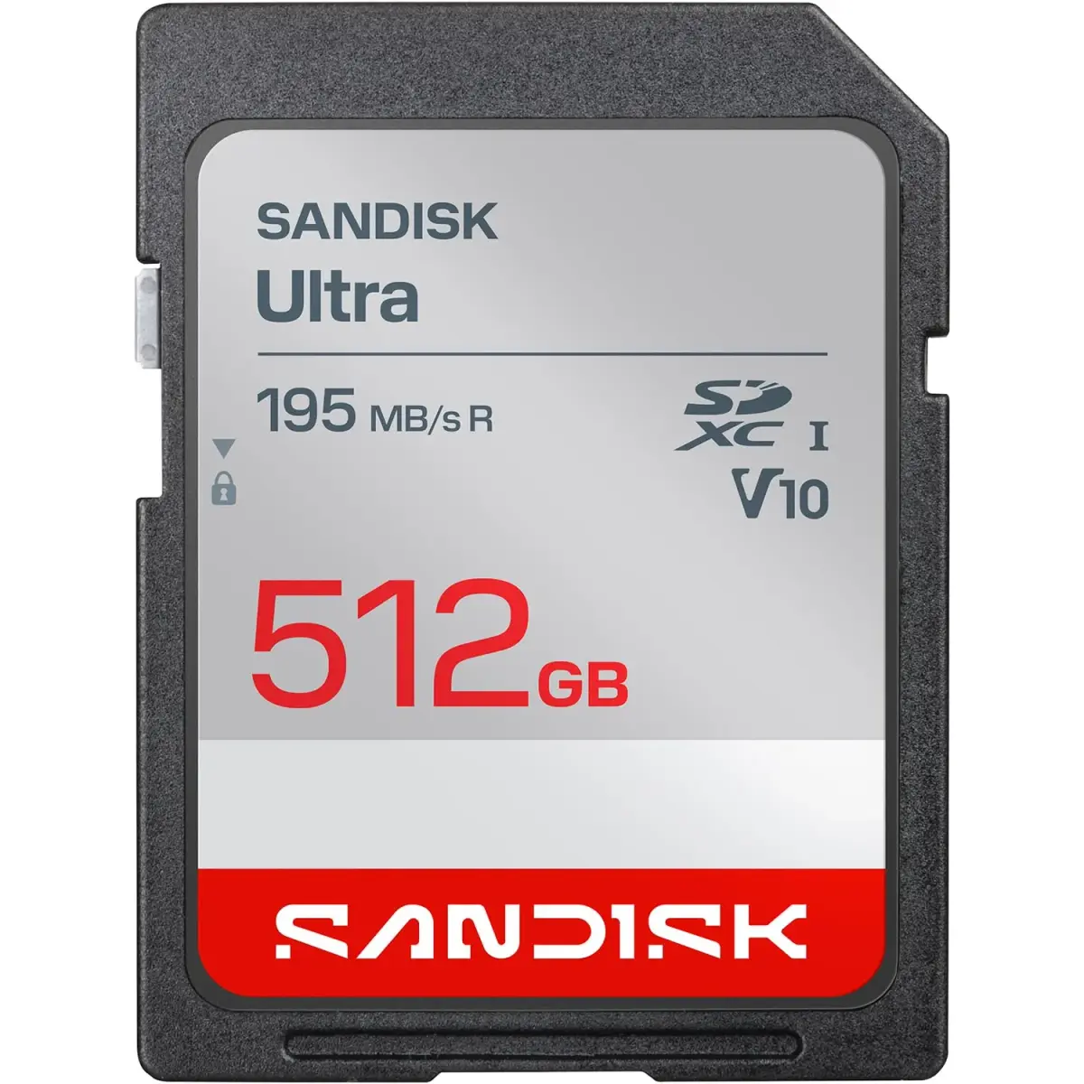 SanDisk 512GB Ultra SDXC UHS-I Memory Card - Full HD Video, Fast Transfers, 195MB/s Read Speed - main product image