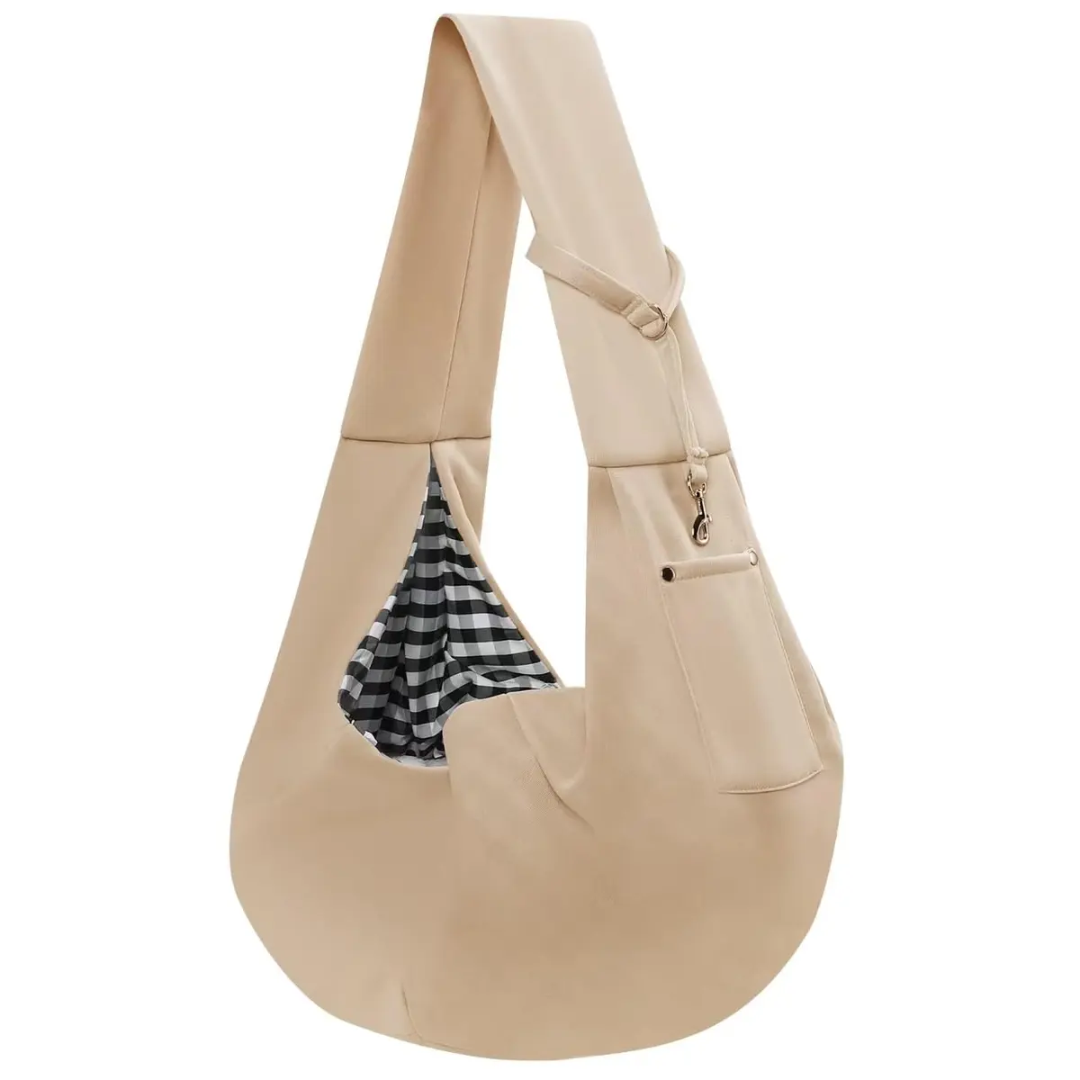 ARZQUT Small Pet Carrier Sling Bag with Storage Pocket & Safety Buckle, 53cm x 30cm (21" x 12") | Breathable Cotton for Cats & Dogs - main product image