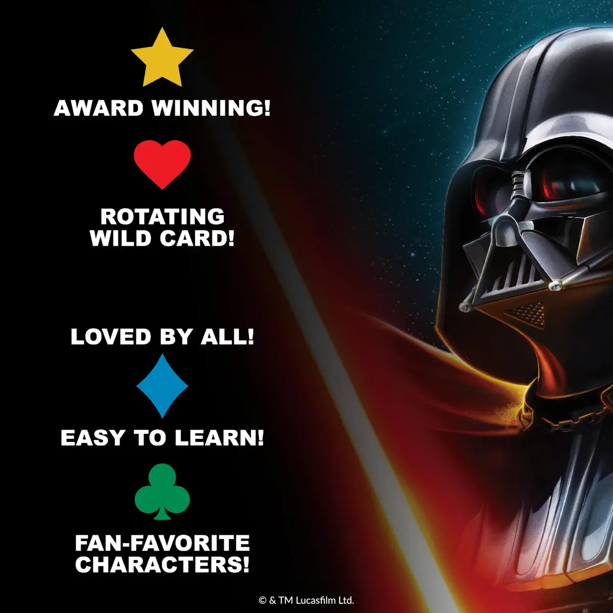 PlayMonster Five Crowns Star Wars Rummy Card Game for Kids, Family Game Night | Galactic Star Wars Theme, 58 Cards, Ages 8+ - view 5