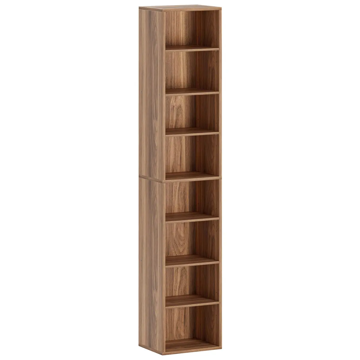 IRONCK Tall Narrow Bookshelf 8 Tiers | Compact Corner Floor Standing Storage 71 in Tall - main product image