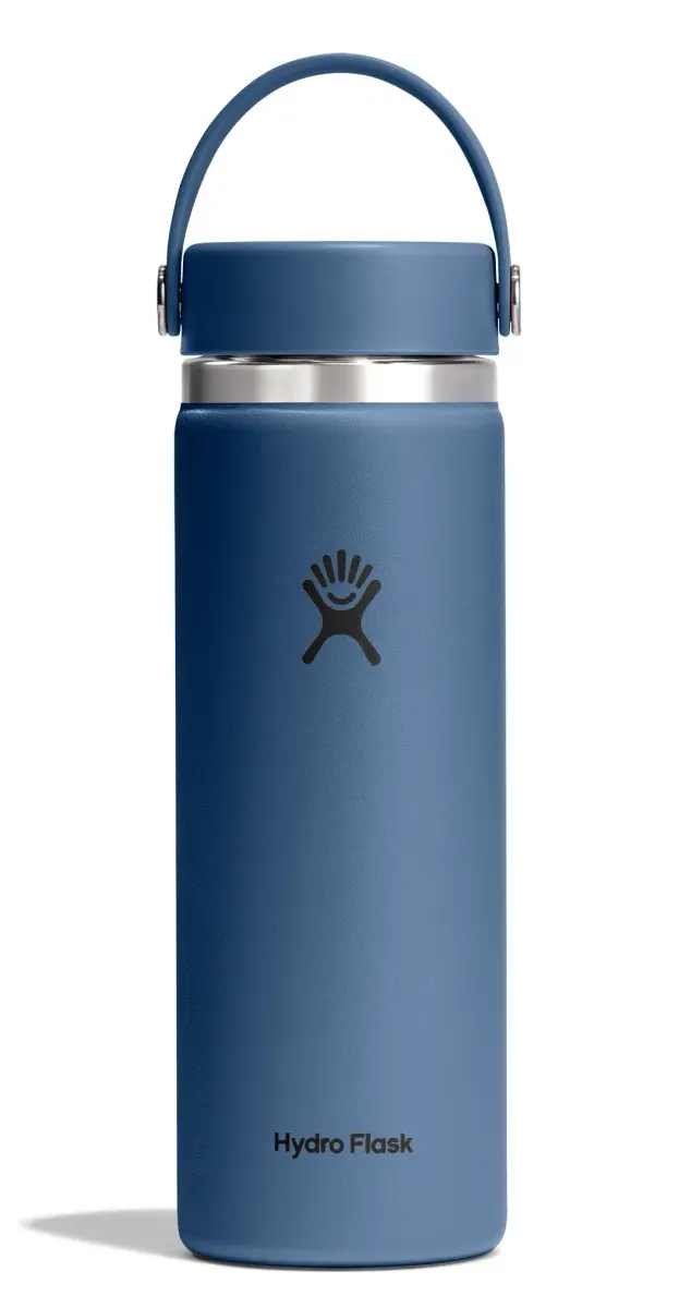 Hydro Flask 20 Oz Harbor Blue Wide Mouth Water Bottle - Insulated Stainless Steel, Leakproof - main product image