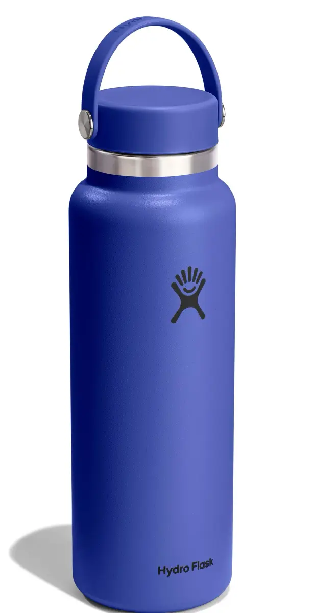 Hydro Flask 40 Oz Wide Mouth Water Bottle - Capri Blue | Insulated Stainless Steel, Leakproof - view 2