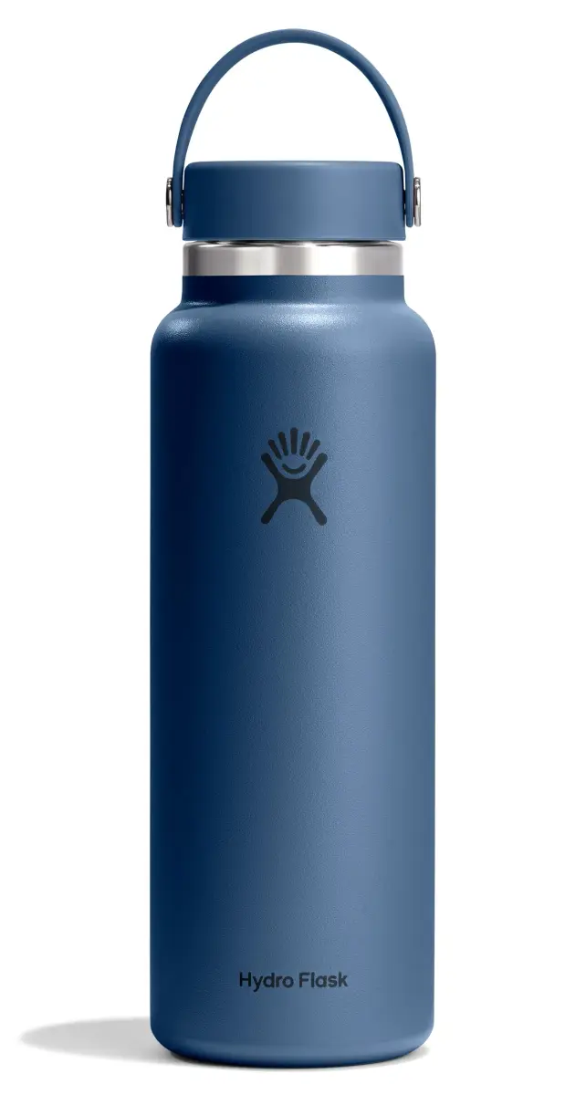 Hydro Flask 40 Oz Harbor Blue Wide Mouth Insulated Stainless Steel Water Bottle - main product image