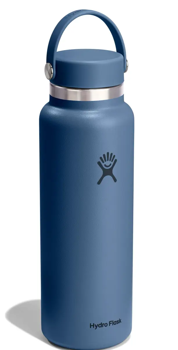Hydro Flask 40 Oz Harbor Blue Wide Mouth Insulated Stainless Steel Water Bottle - view 2