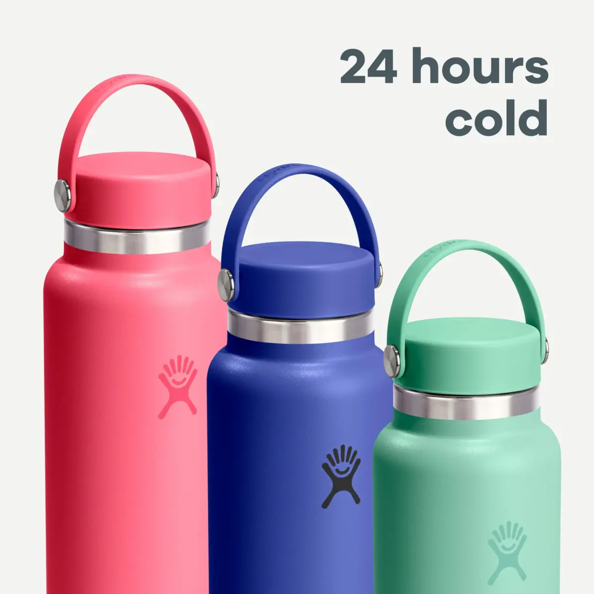 Hydro Flask Wide Mouth Water Bottle 20 oz (591 mL) | Insulated Stainless Steel, Cloud Pink - view 7