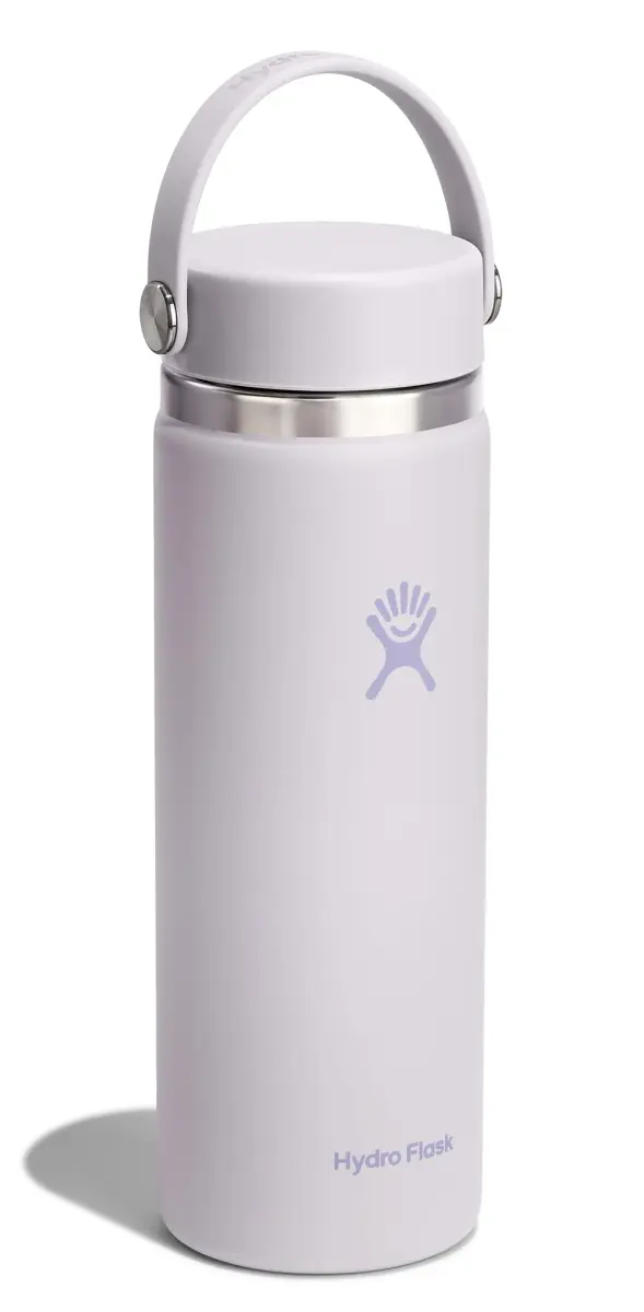 Hydro Flask Wide Mouth Water Bottle 20 oz (591 mL) | Insulated Stainless Steel, Cloud Pink - view 2