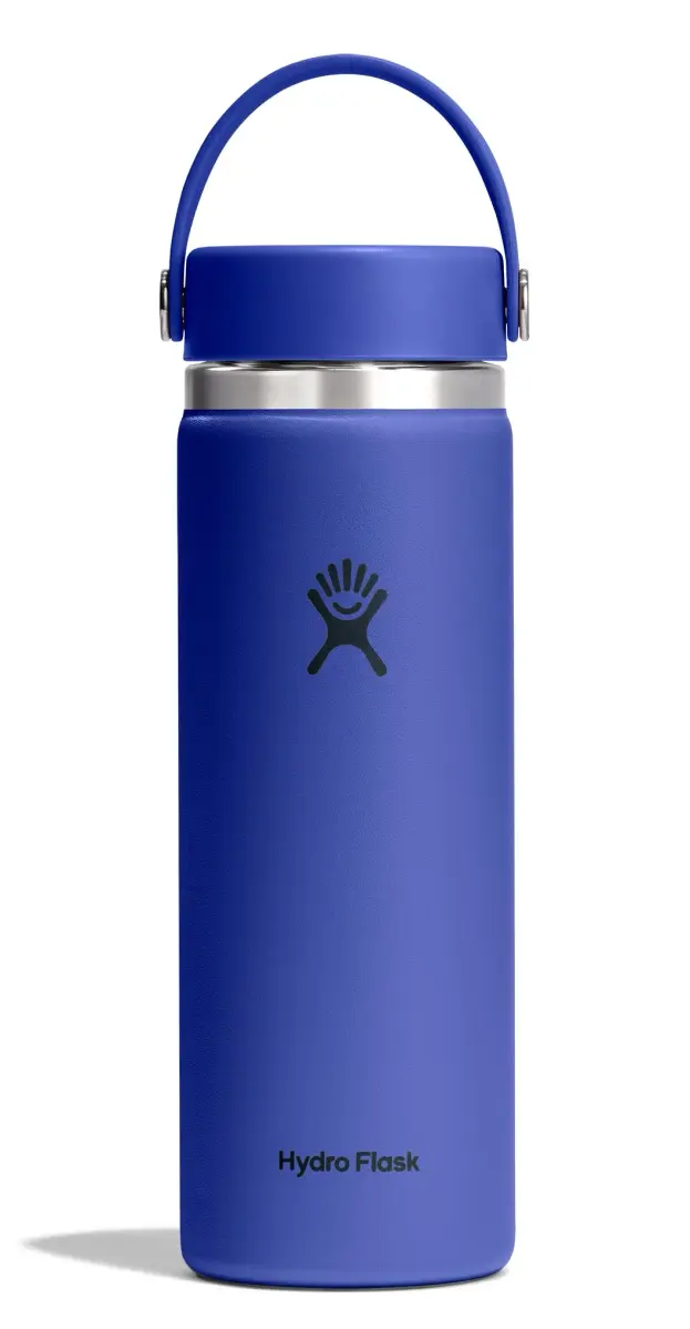 Hydro Flask 20 Oz Capri Blue Wide Mouth Water Bottle | Insulated Stainless Steel, Leakproof - main product image