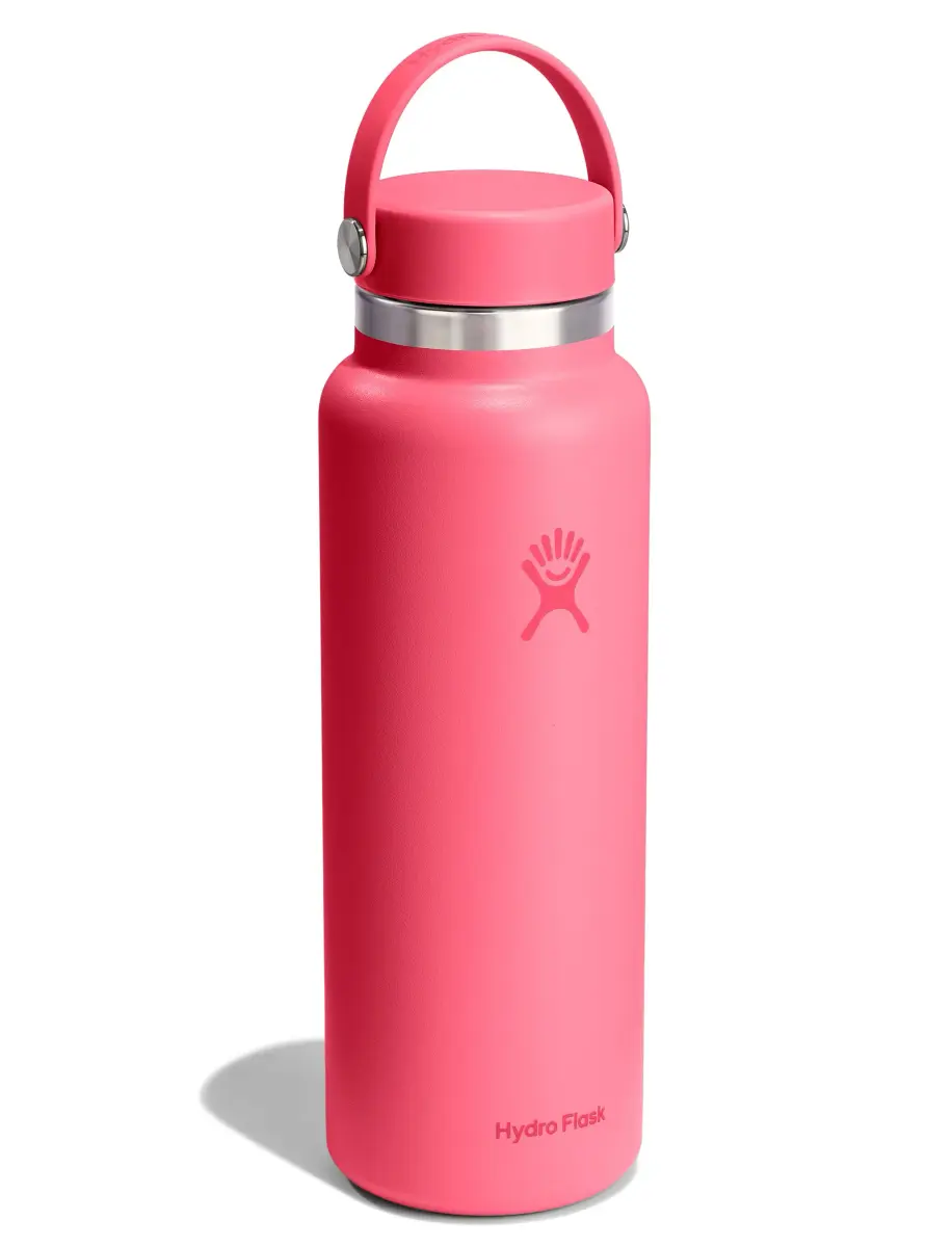 Hydro Flask 40 Oz Wide Mouth Water Bottle in Popstar Pink | Insulated Stainless Steel - view 2