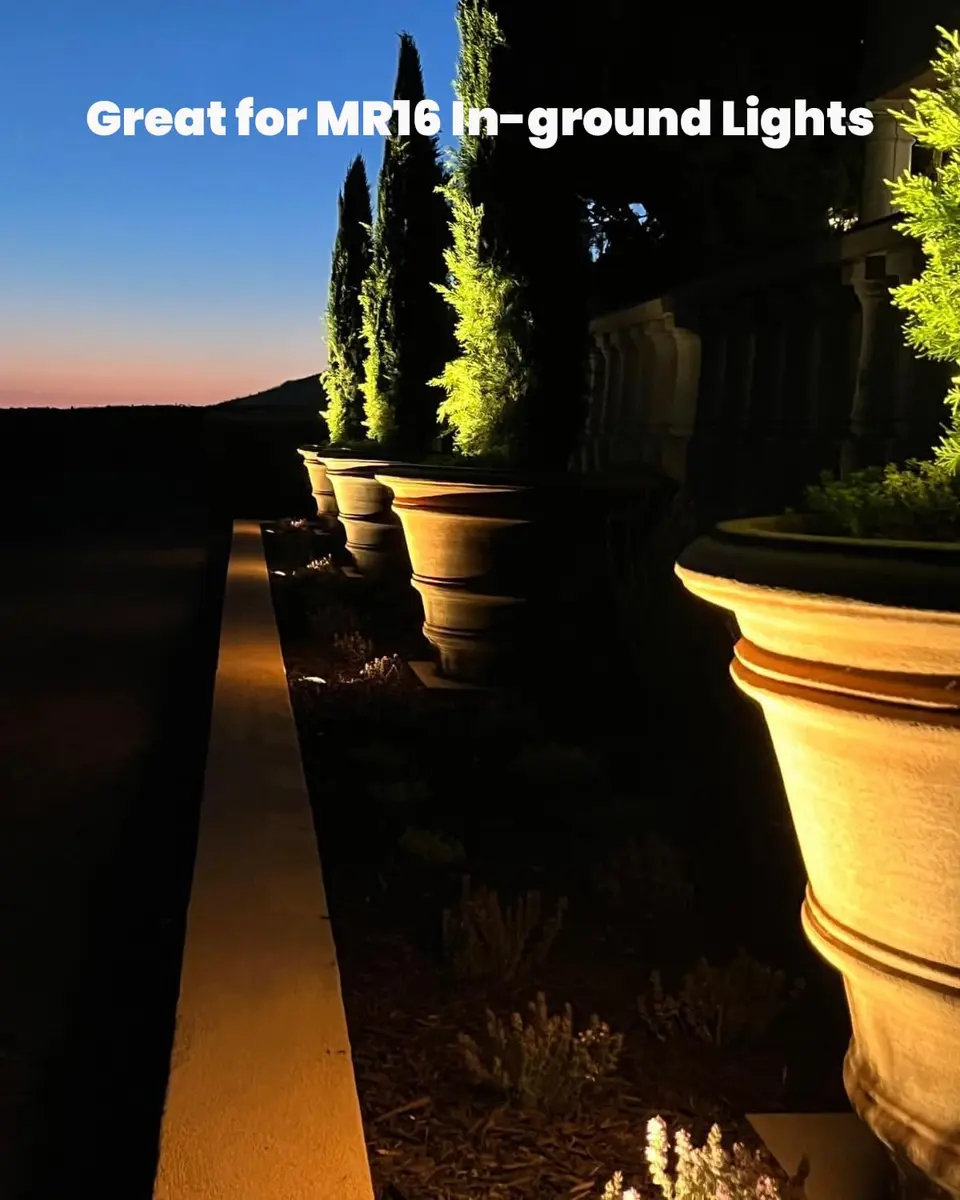 Makergroup MR16 LED Landscape Spotlight Bulbs 3W GU5.3 12V Warm White 2700K-3000K 12-Pack | Outdoor Garden Yard Lights - view 6