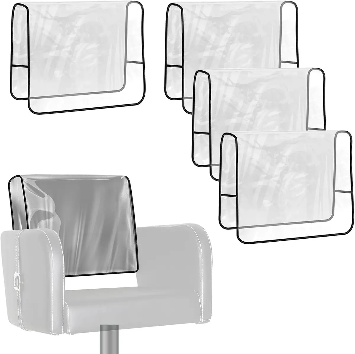 YEEZEE Salon Chair Cover Protectors Oversized Waterproof PVC 20.8"x 15.7"x 4" - main product image