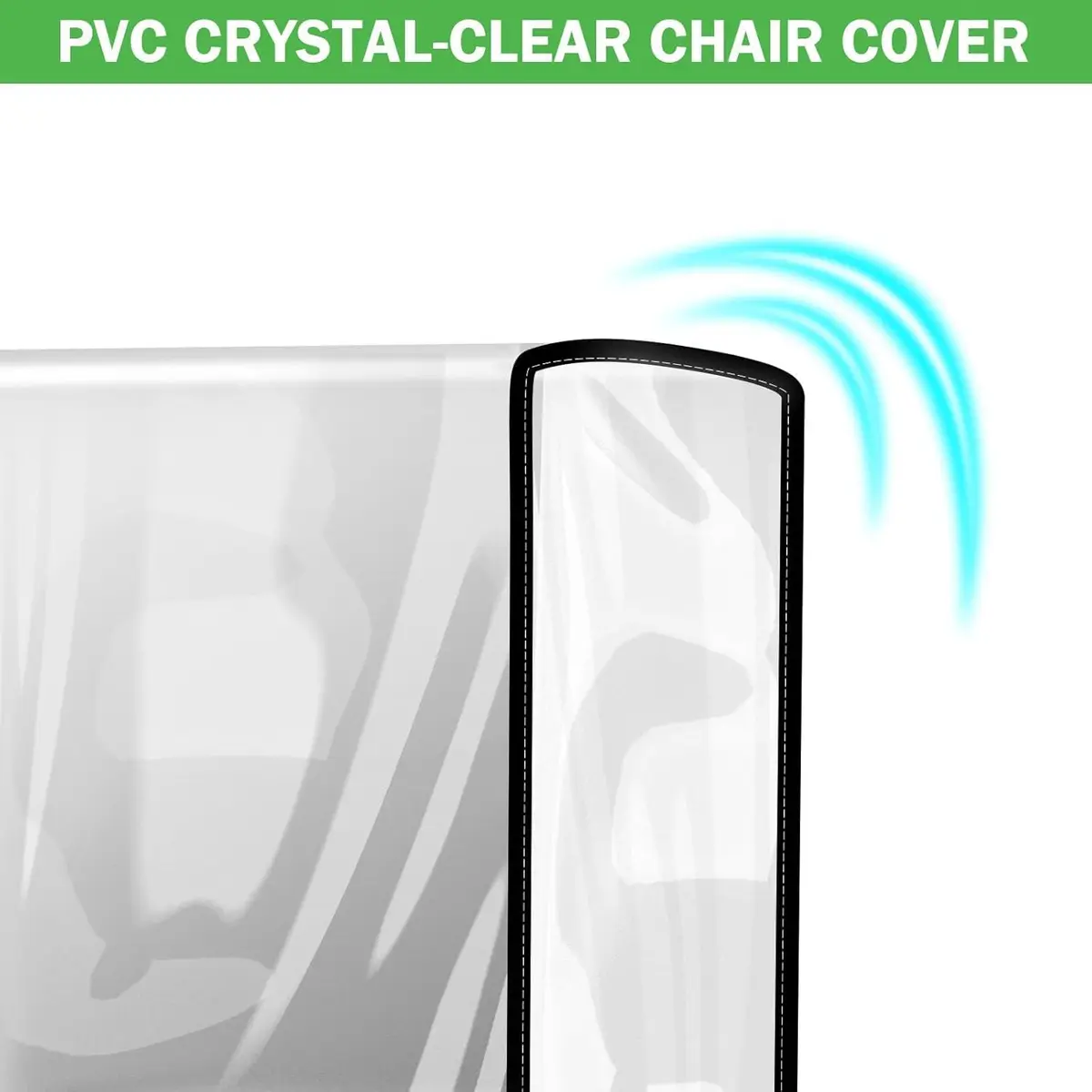 YEEZEE Salon Chair Cover Protectors Oversized Waterproof PVC 20.8"x 15.7"x 4" - view 9