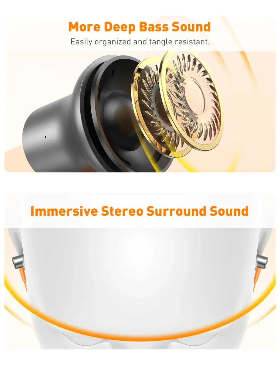 iMangoo MFi-Certified Wired Earbuds for Lightning Connector | 1.2m Tangle-Free Cable - view 5