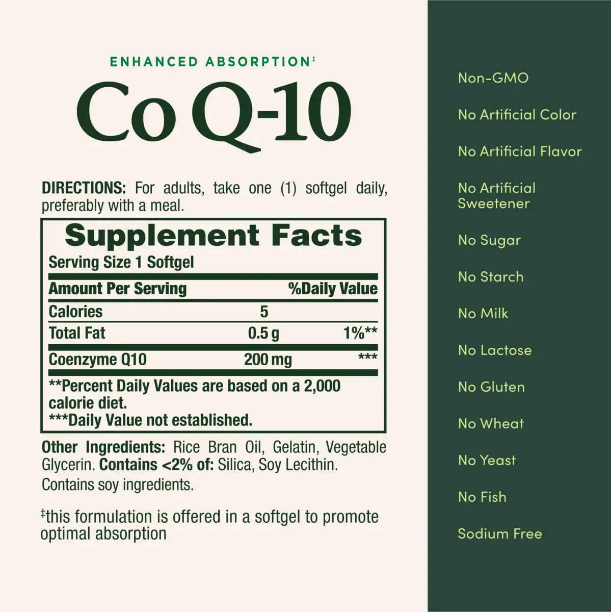 Nature's Bounty CoQ10 200 mg Softgels, Heart Health & Cellular Energy Support, 160 Count (Pack of 4) | Cardiovascular Support - view 5