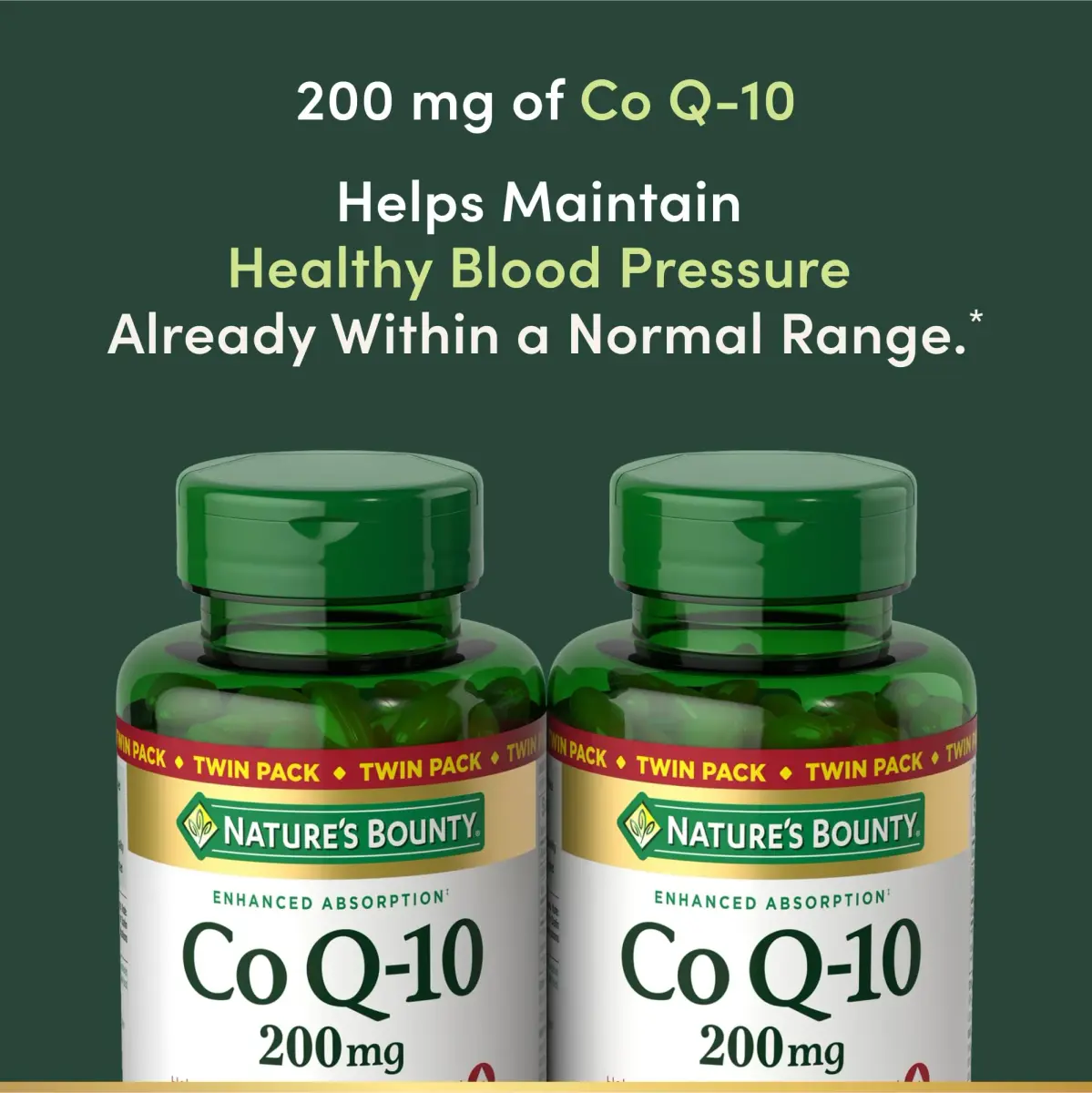 Nature's Bounty CoQ10 200 mg Softgels, Heart Health & Cellular Energy Support, 160 Count (Pack of 4) | Cardiovascular Support - view 3