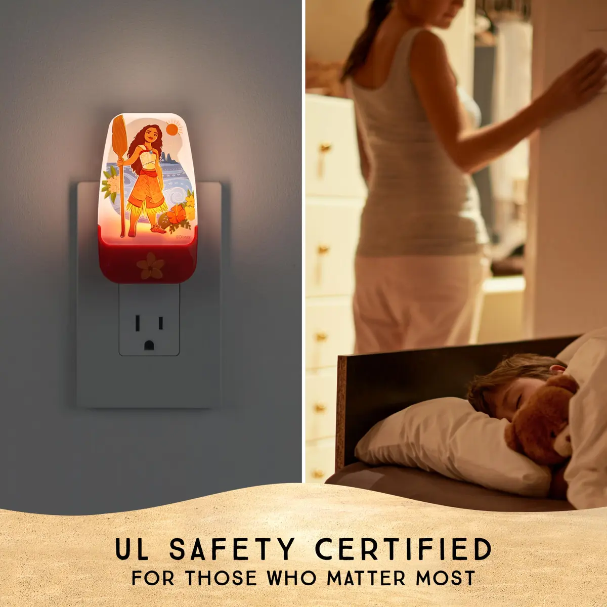 Disney Moana 2 LED Night Light Plug-in, 1 Pack | Dusk-to-Dawn Sensor for Kids' Rooms - view 4