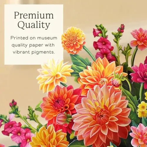 Freshcut Paper Dahlia Sunrise 3D Pop Up Card 14.5 Inch | Greeting Card for Birthdays, Mother's Day, Thank You, Gifts for Mom - view 9