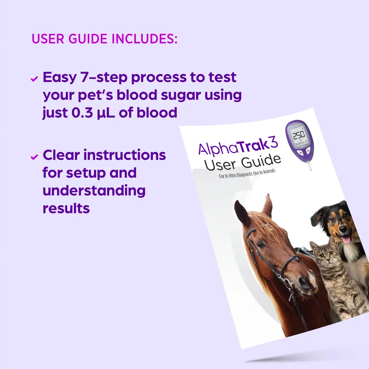 AlphaTRAK Blood Glucose Monitoring Kit for Dogs, Cats & Horses | Accurate Pet Blood Sugar Test in 5 Secs - view 5