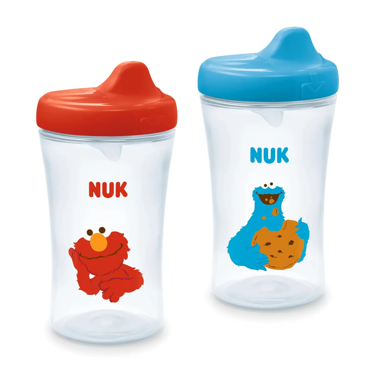 NUK First Choice Sesame Street Active Hard Spout Sippy Cup 2.0, 10 oz (296 ml) 2-Pack | Spill-Proof & Bite-Resistant for Toddlers 9m+ - main product image
