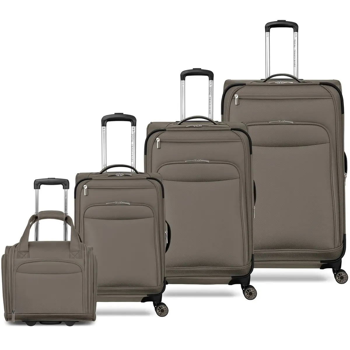 TOTAL TRAVELWARE Expandable Spinner 4 Piece Set (29", 25", 20", 15") | Lightweight Durable Luggage with 360° Dual Spinner Wheels - main product image