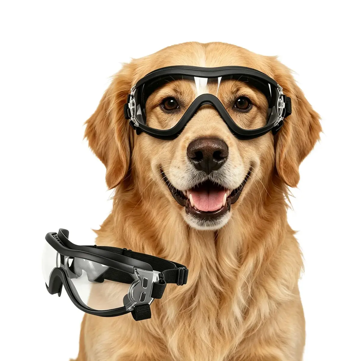 Enjoying Ultra Clear Dog Goggles for Large Breeds | UV Protection, Windproof & Adjustable - main product image