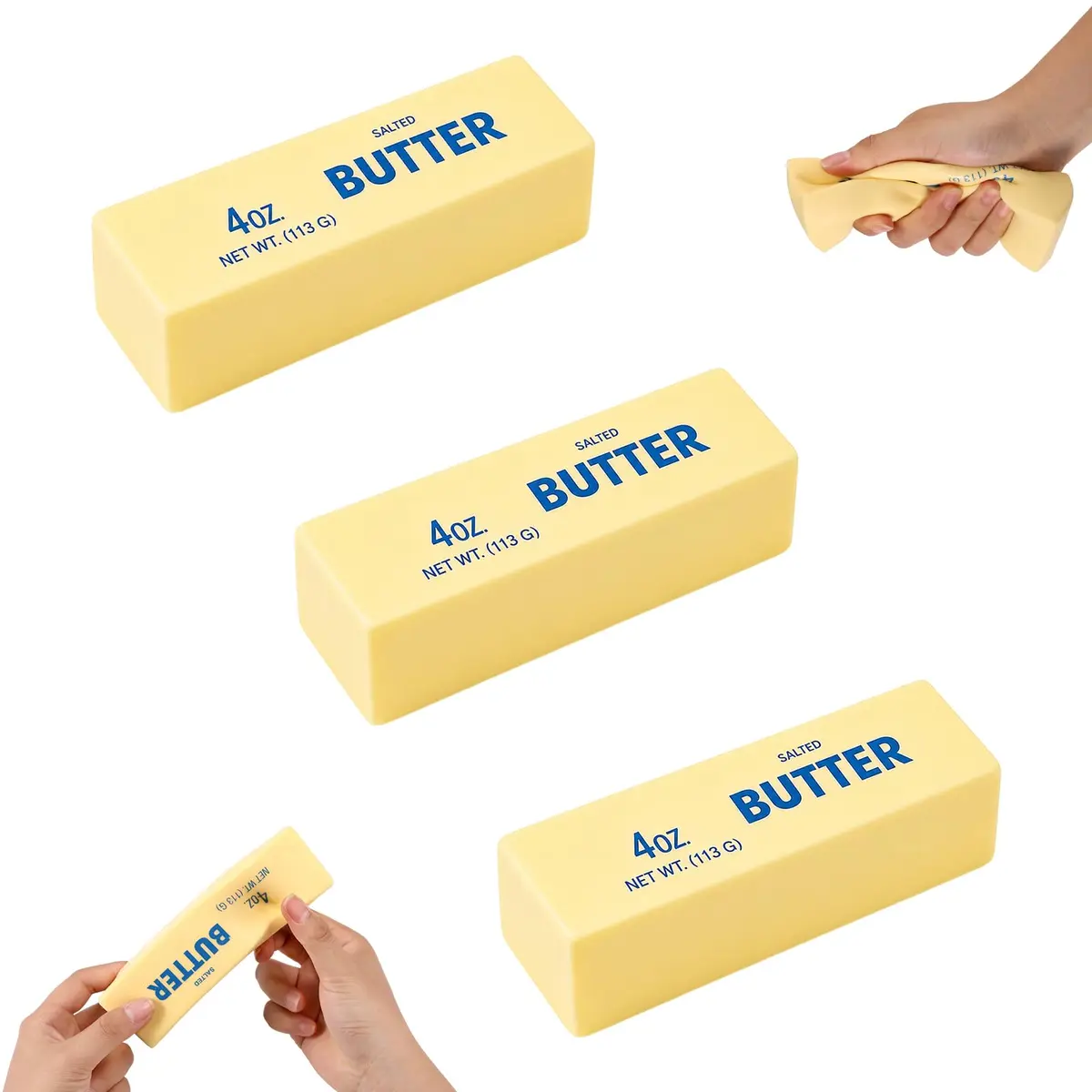 Lyreh Butter Stick Squeeze Toy 14cm (5.51in) | Non-Toxic PU Material for Kids - main product image