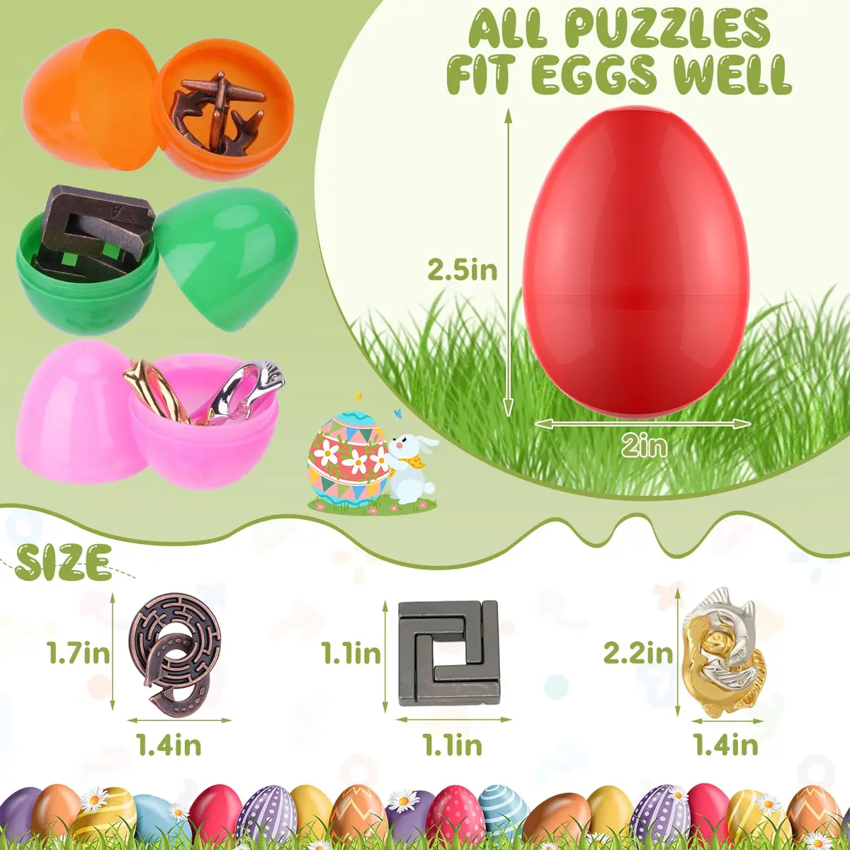 Mytothfy 24 Pcs Brain Teaser Puzzles for Adults Teens | Metal & Plastic IQ Challenges - view 6