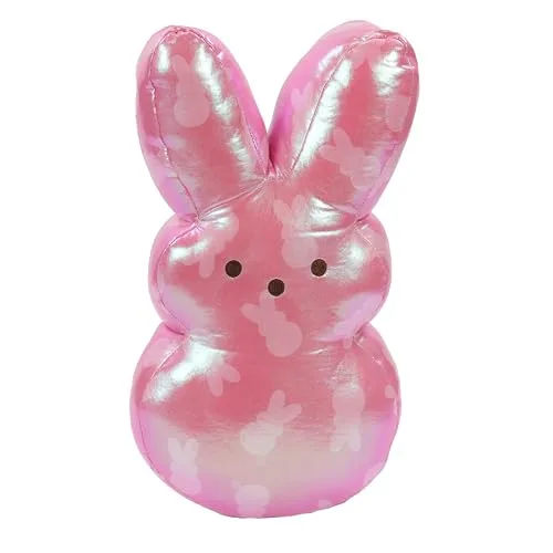 Animal Adventure 15" Lamé Pink Bunny Peeps Plush | Easter Basket Stuffed Animals for Kids - main product image