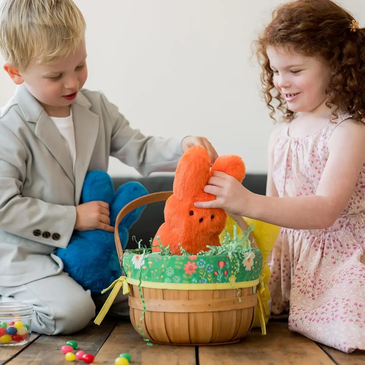 Animal Adventure PEEPS Daisy Shaggy Bunny Plush (9" / 22.86 cm) | Easter Basket Stuffed Animal for Kids Aged 3+ - view 6
