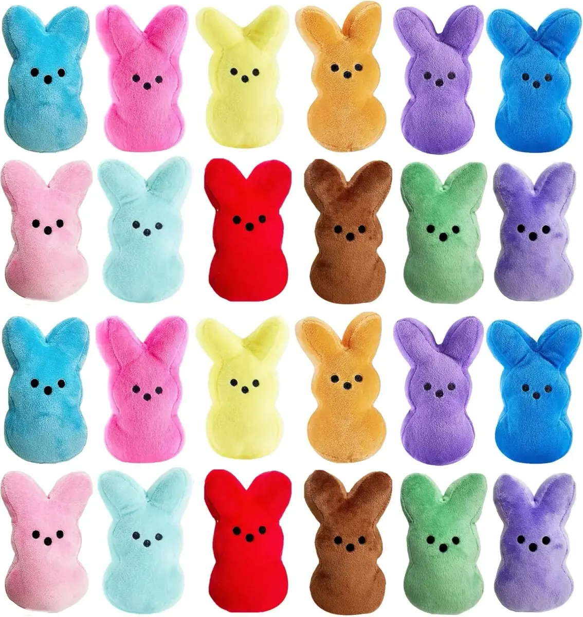 Rdogeia 24PCS Easter Bunny Plush Toys | Soft, Sweet, and Ready for Easter! - main product image