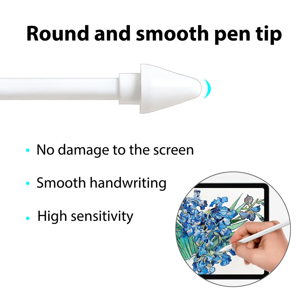 NWANTF Replacement Metal & Plastic Nibs for Samsung Galaxy Tab S11/S11 Ultra S Pen | Durable, Precise, Support Tilt & Pressure Sensitivity - view 4