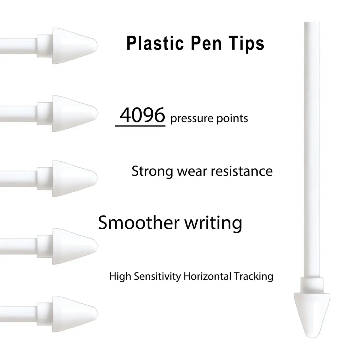 NWANTF Replacement Metal & Plastic Nibs for Samsung Galaxy Tab S11/S11 Ultra S Pen | Durable, Precise, Support Tilt & Pressure Sensitivity - view 3