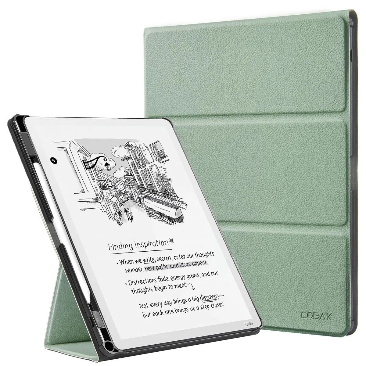 CoBak Case for 11" Kindle Scribe 3rd Gen 2025 | Waterproof PU Leather Cover with Auto Sleep Wake & Pen Holder - main product image