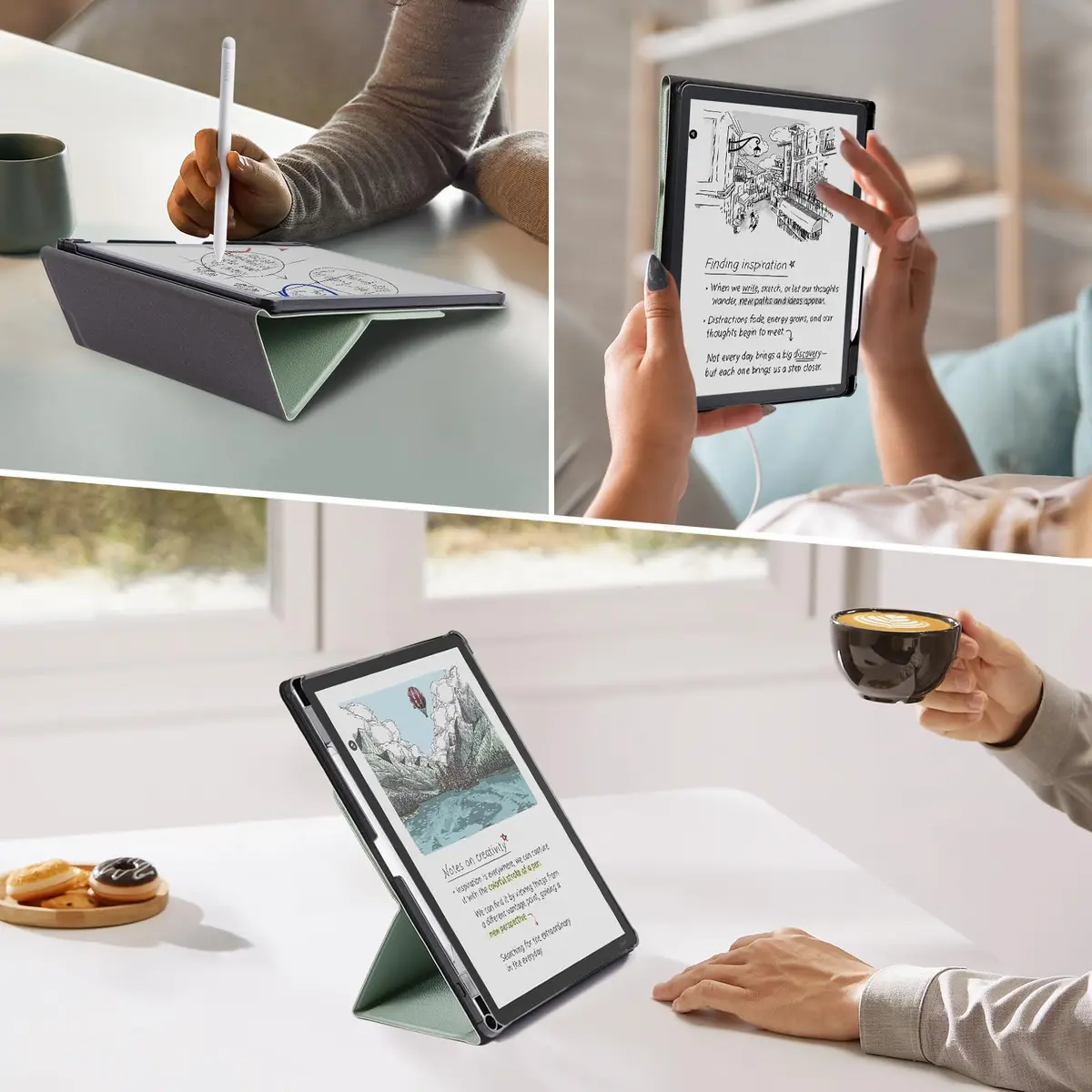 CoBak Case for 11" Kindle Scribe 3rd Gen 2025 | Waterproof PU Leather Cover with Auto Sleep Wake & Pen Holder - view 7