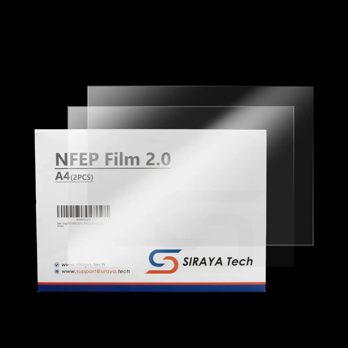 Siraya Tech NFEP Film 2.0 Enhanced PFA A4 Size (210 x 297mm) | Premium Resin 3D Printer Release Film - main product image