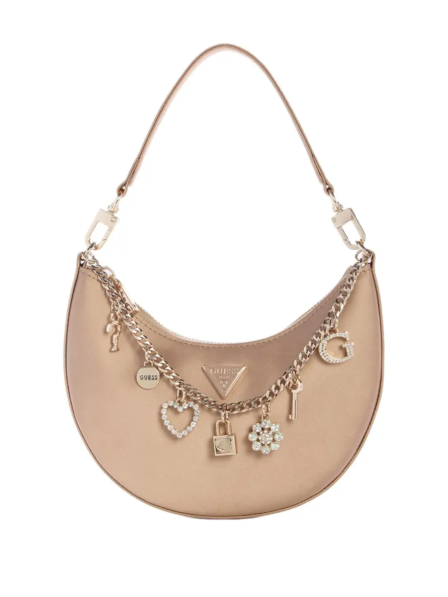 GUESS TASMIN MINI SHOULDER BAG, CHA, One Size | Elegant Bijou Design for Party & Casual Use - main product image