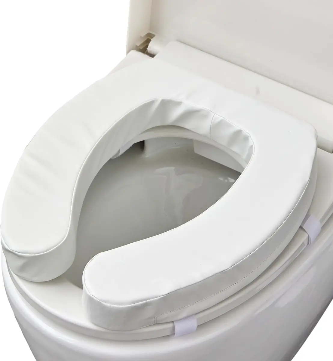 PAZ WEAN Padded Raised Toilet Seat Riser with Soft Foam Cushion for Seniors and Post-Surgery Recovery, 2 Inches Height - main product image