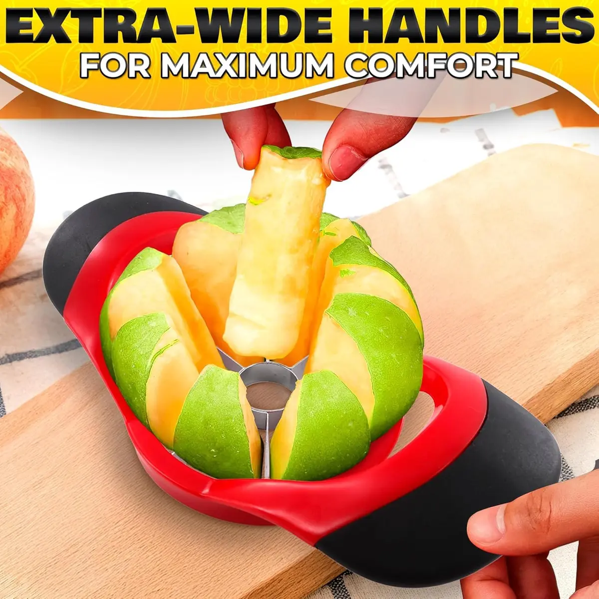 BURIUS Pineapple Corer and Slicer, Apple Cutter Stainless Steel Fruit Tool 10.2cm (4in) | Effortless Fruit Prep - view 8