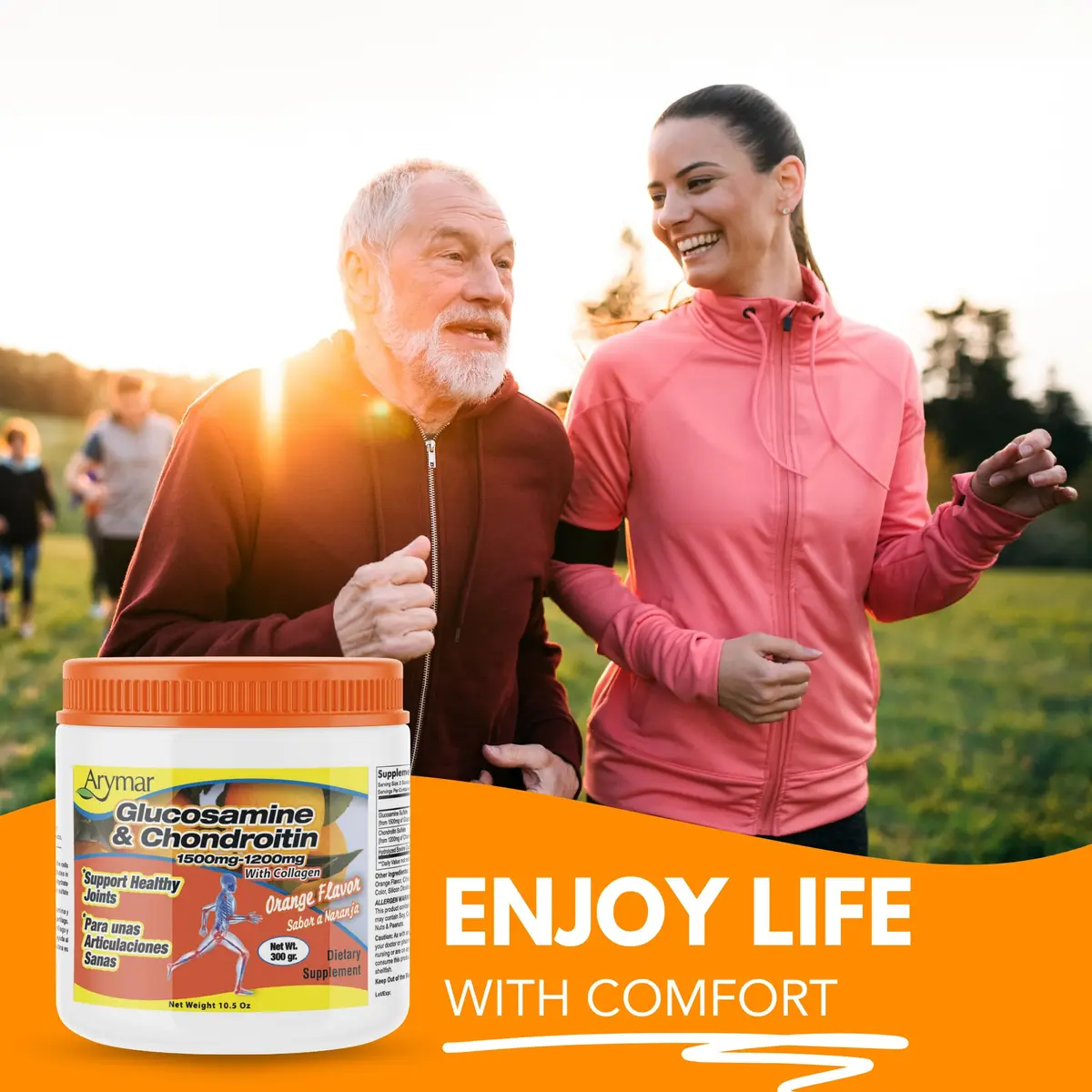 Arymar Glucosamine Chandroitin Powder 1500mg/1200mg | Joint Support for Mobility & Flexibility - view 5