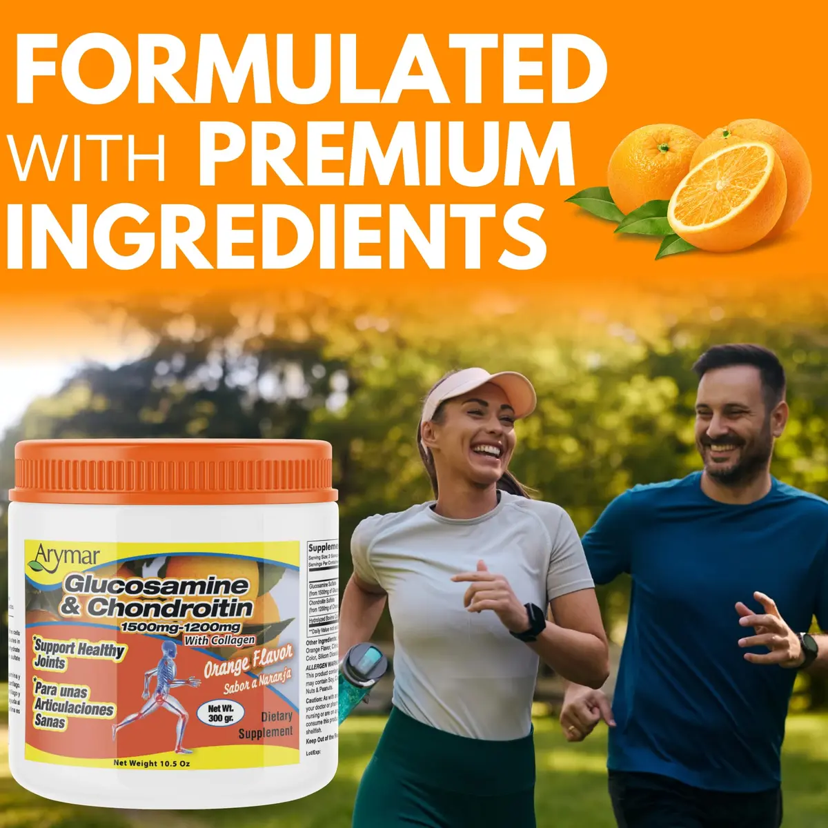 Arymar Glucosamine Chandroitin Powder 1500mg/1200mg | Joint Support for Mobility & Flexibility - view 2