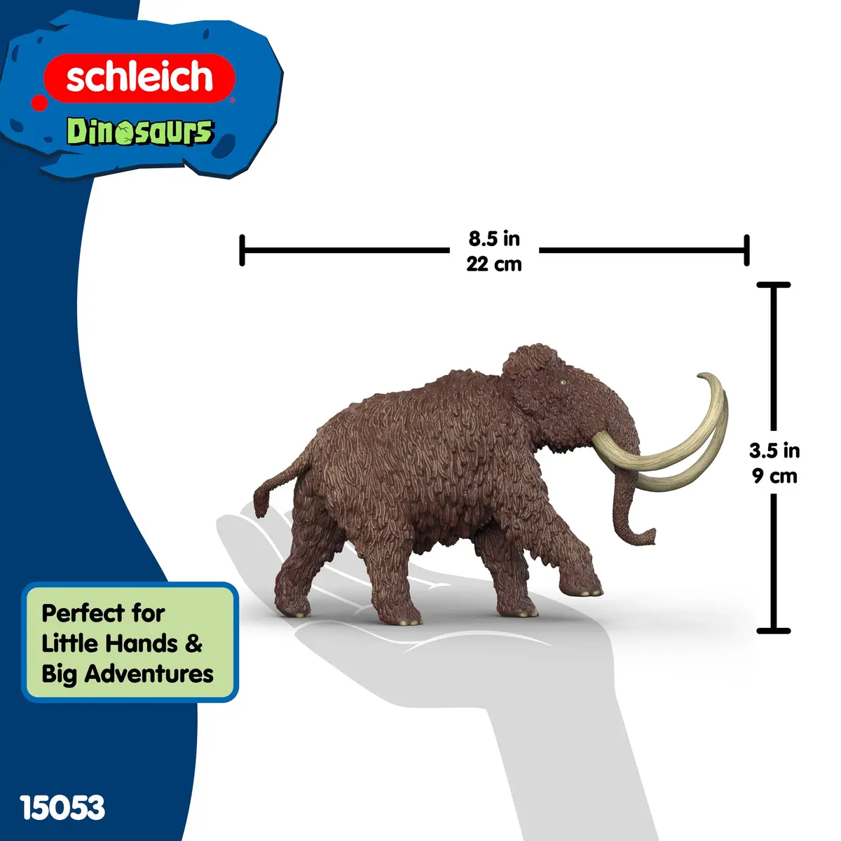 Schleich Dinosaurs - Wooly Mammoth Toy Figurine - Kids Ages 4+ | Realistic Dinosaur Model - view 6