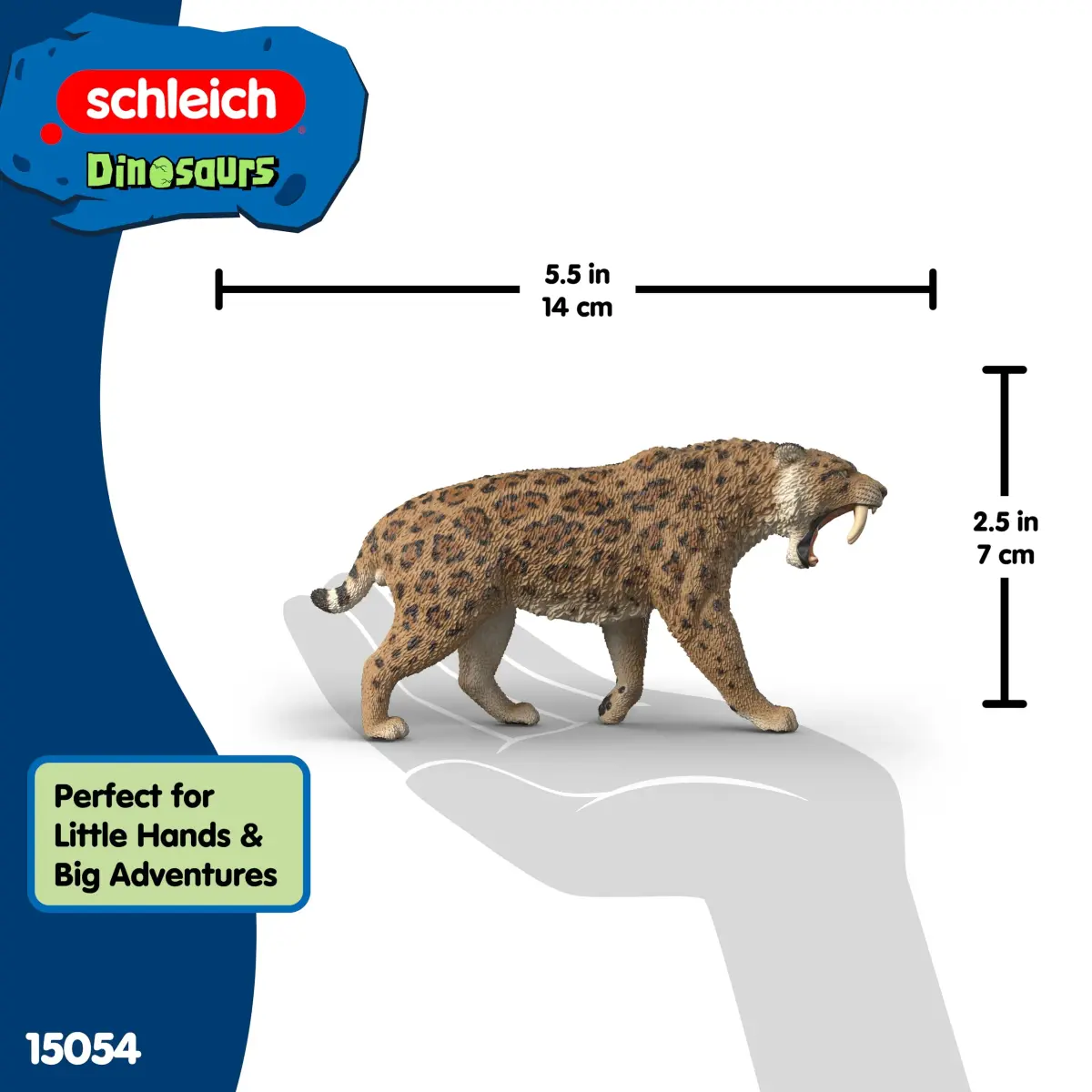Schleich Smilodon Toy Figurine | Realistic Detail, Ages 4+ - view 5