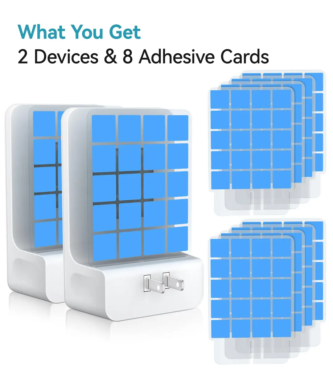 WowCatch Advanced Double-Sided Indoor Fly Trap for Home, Plug-in 5-Way UV Light | 2 Devices + 8 Refills - view 8