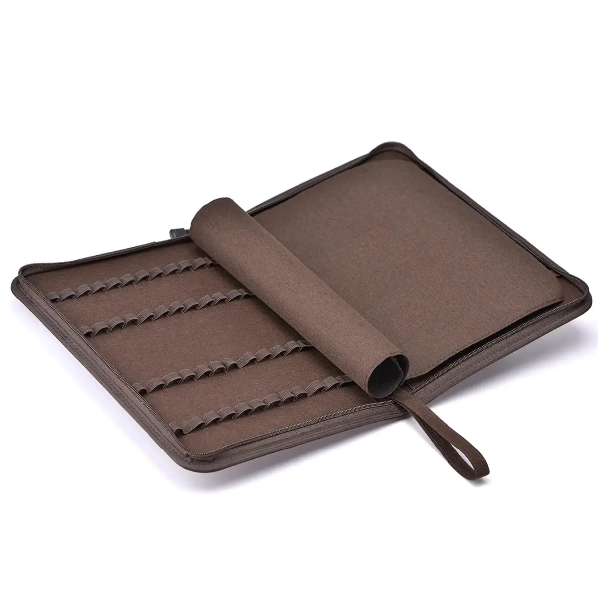erofa 48 Slot Fountain Pen Case, 420g (14.8 oz) | Water Resistant Canvas Pen Holder - view 2