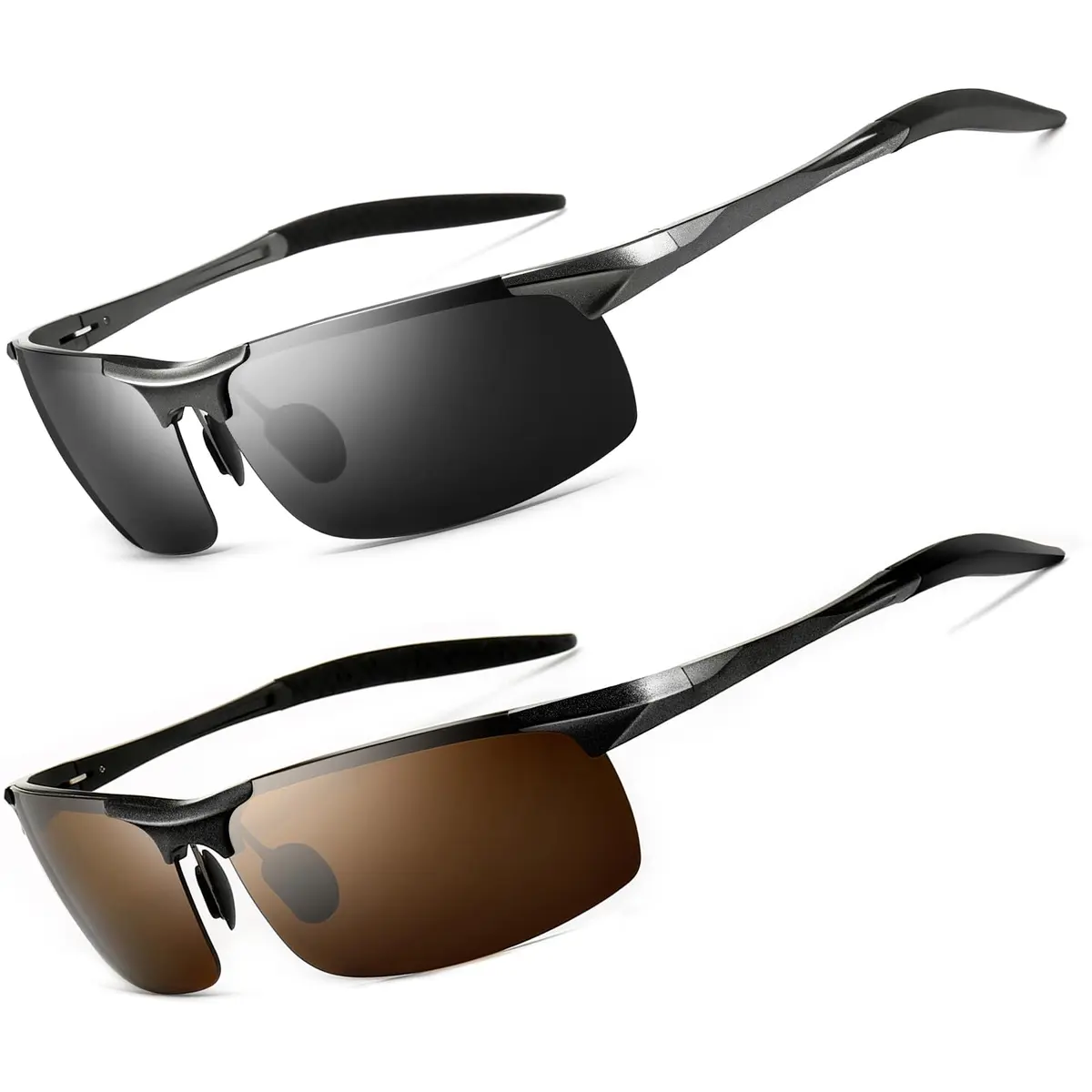 SUNGAIT Men's HD Polarized Sunglasses for Driving & Outdoor Activities | UV400 Protection, Lightweight Metal Frame - main product image