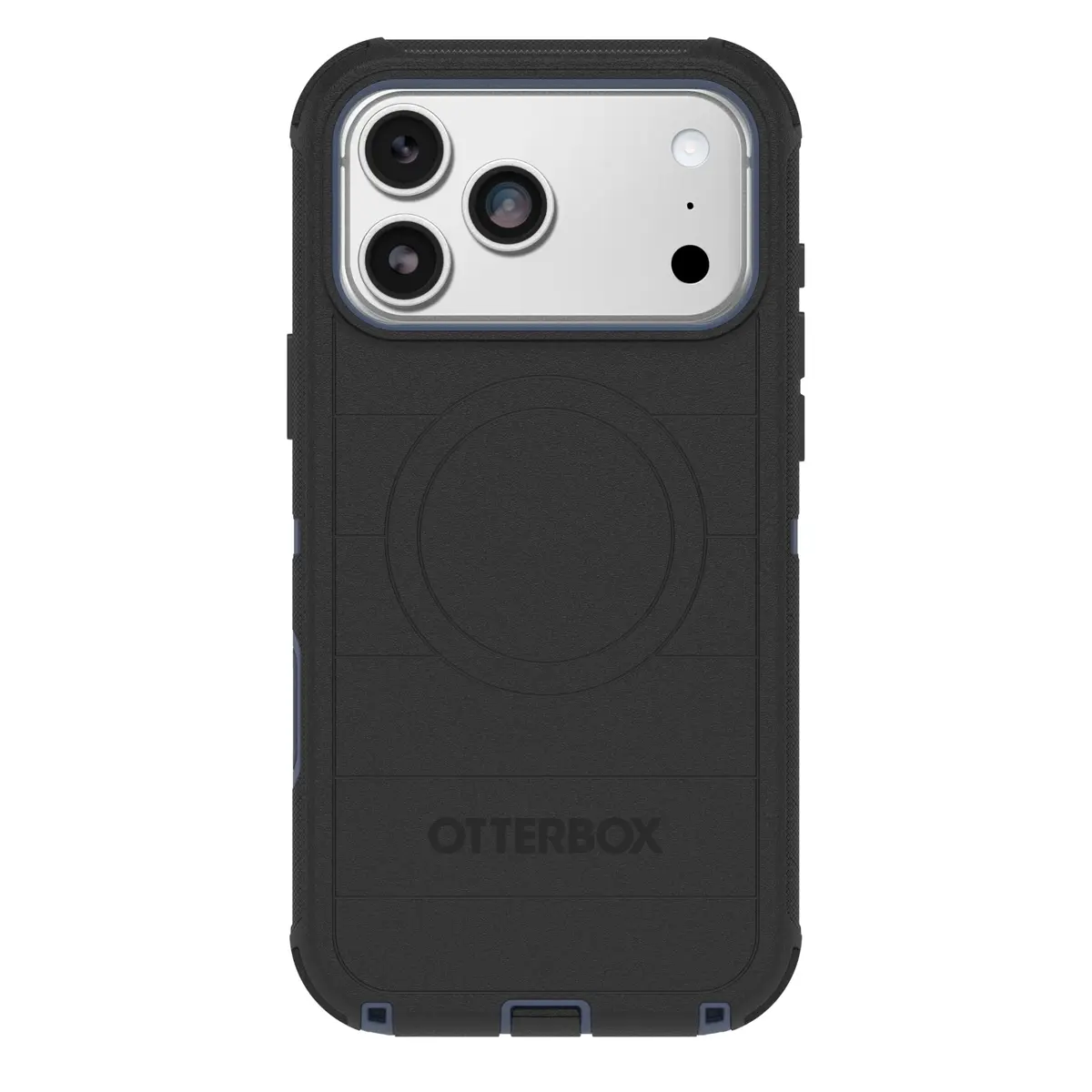 OtterBox Defender Series Case for iPhone 17 Pro Max - Rugged & Durable, Black Shadow (Black & Blue) | MagSafe Compatible - view 3