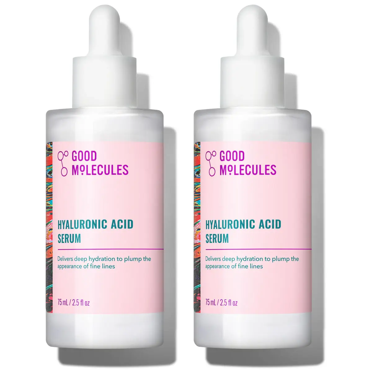 Good Molecules Hyaluronic Acid Serum for Face, 2.5 fl oz (74ml) Pack of 2 | Hydrates & Plumps Fine Lines - main product image