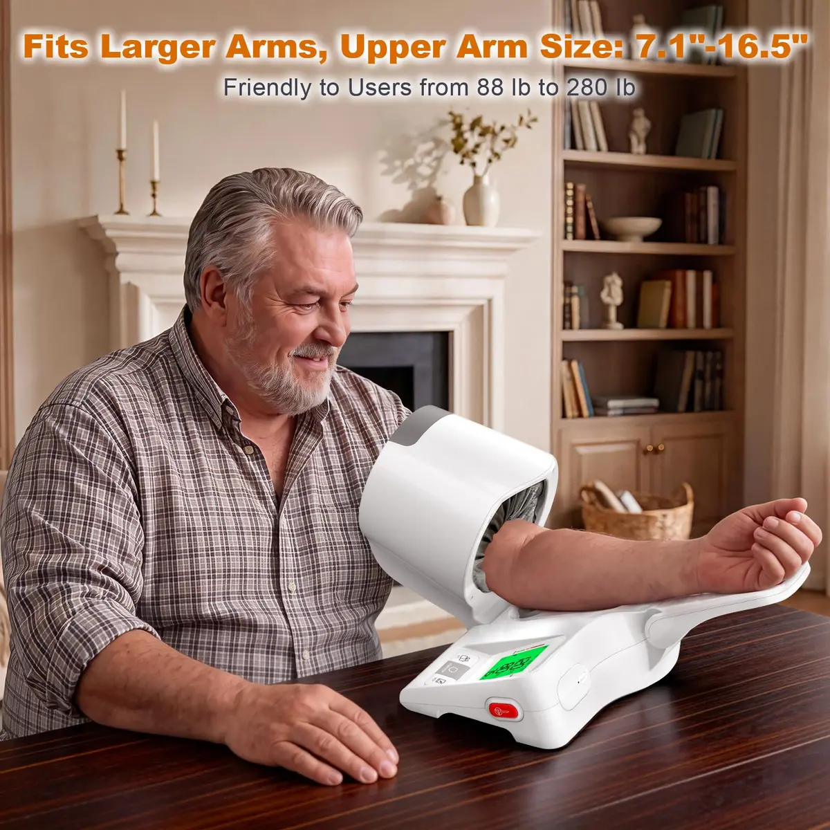 52HZ Barrel-Type Upper Arm Blood Pressure Monitor, Fits 7.1"-16.5" | FDA-Cleared Accuracy ±3mmHg - view 8