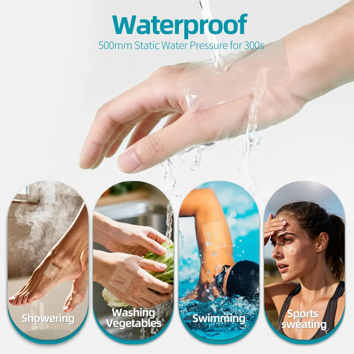 Dimora Hydrocolloid Bandages 50 Count 2" x 2" | Moist Healing Environment for Wound Recovery - view 4